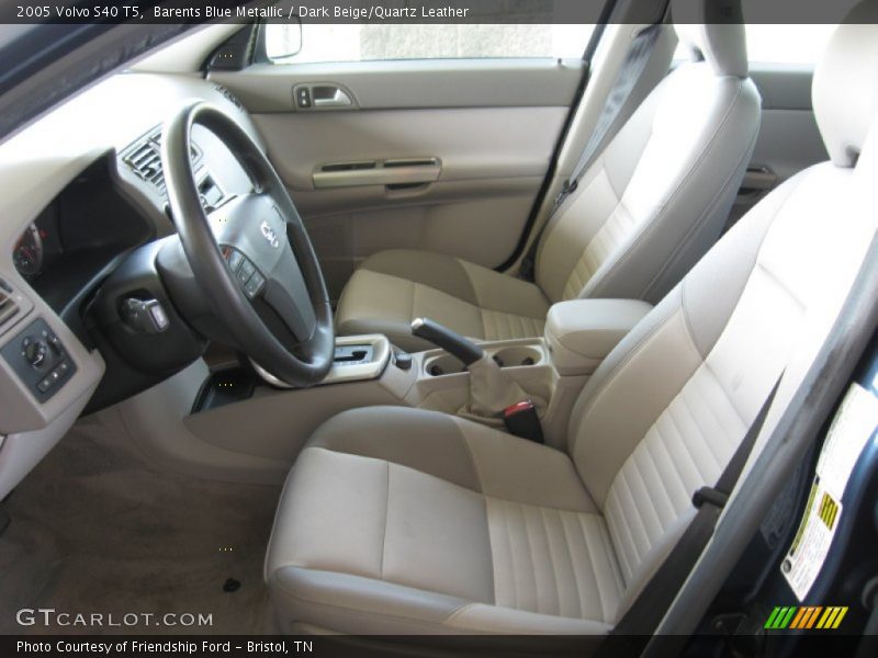  2005 S40 T5 Dark Beige/Quartz Leather Interior