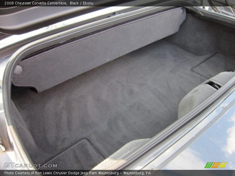  2008 Corvette Convertible Trunk