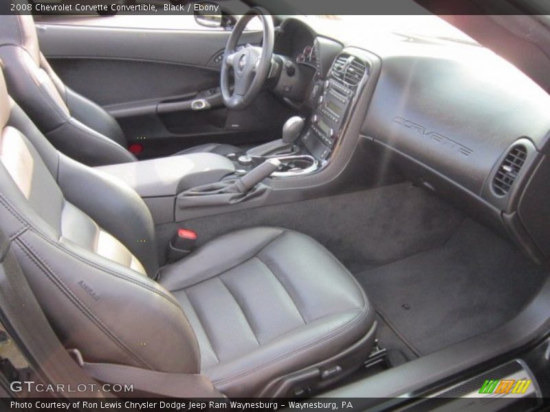  2008 Corvette Convertible Ebony Interior