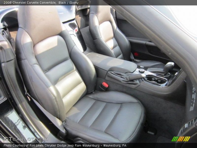  2008 Corvette Convertible Ebony Interior