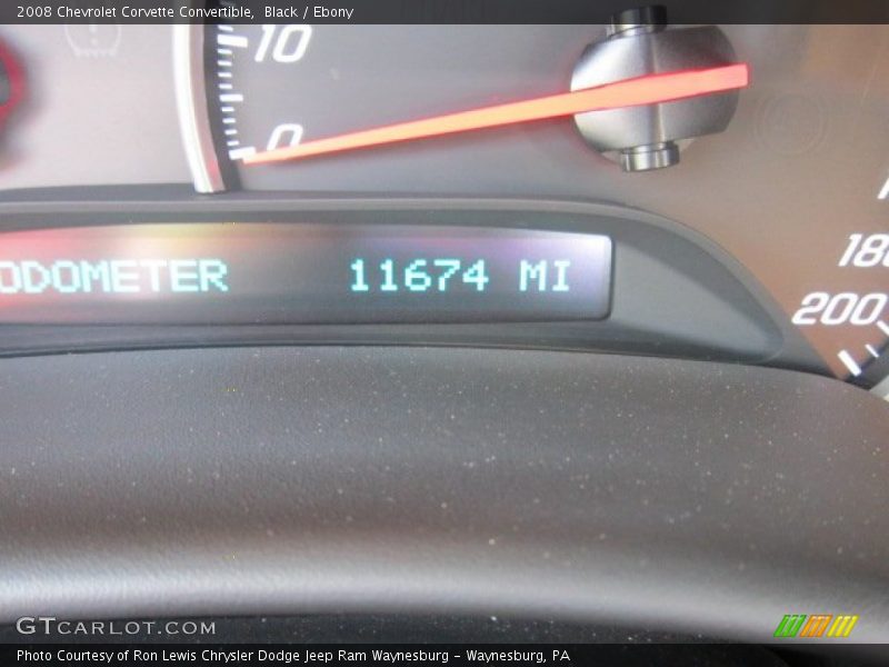 Black / Ebony 2008 Chevrolet Corvette Convertible