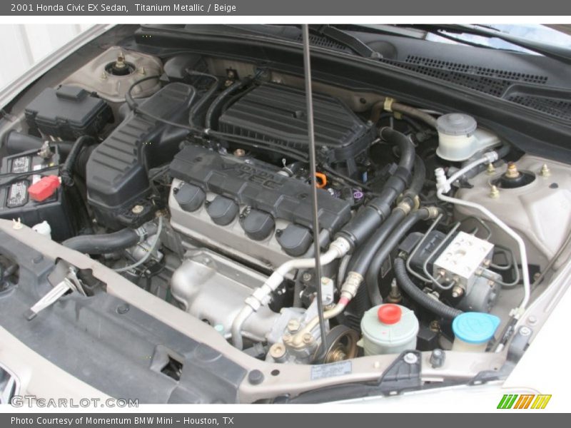  2001 Civic EX Sedan Engine - 1.7L SOHC 16V 4 Cylinder