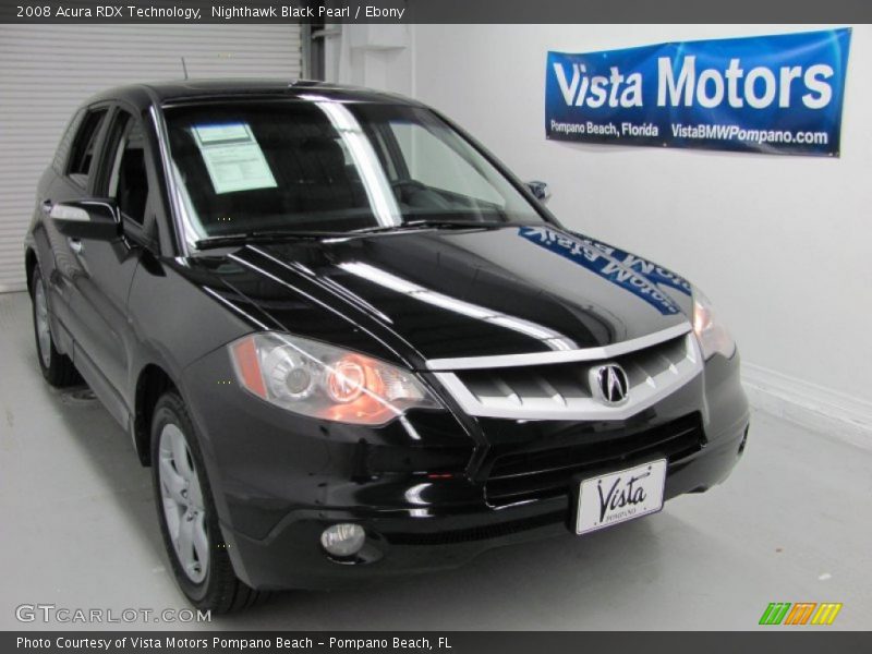 Nighthawk Black Pearl / Ebony 2008 Acura RDX Technology