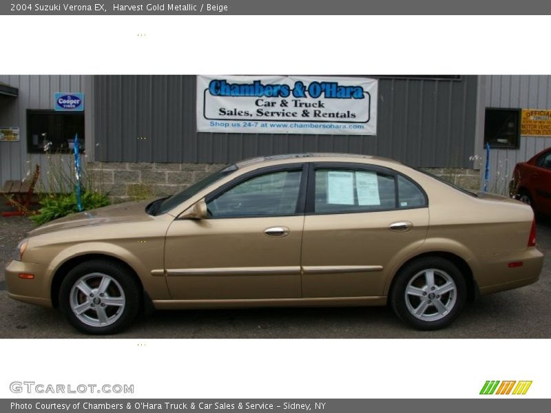 Harvest Gold Metallic / Beige 2004 Suzuki Verona EX