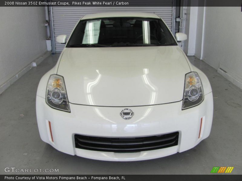 Pikes Peak White Pearl / Carbon 2008 Nissan 350Z Enthusiast Coupe
