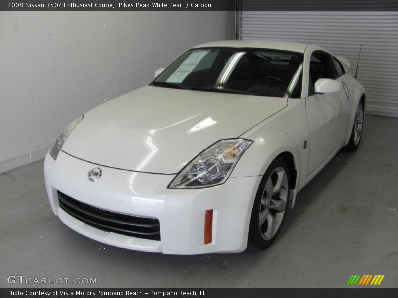 Pikes Peak White Pearl / Carbon 2008 Nissan 350Z Enthusiast Coupe