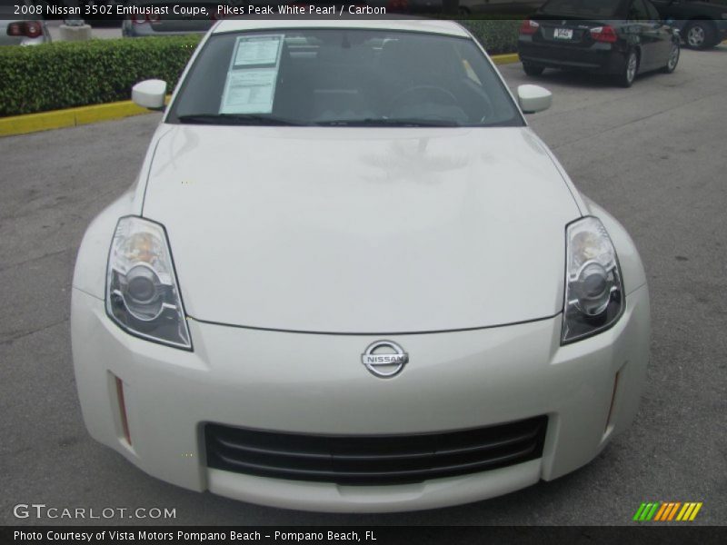 Pikes Peak White Pearl / Carbon 2008 Nissan 350Z Enthusiast Coupe