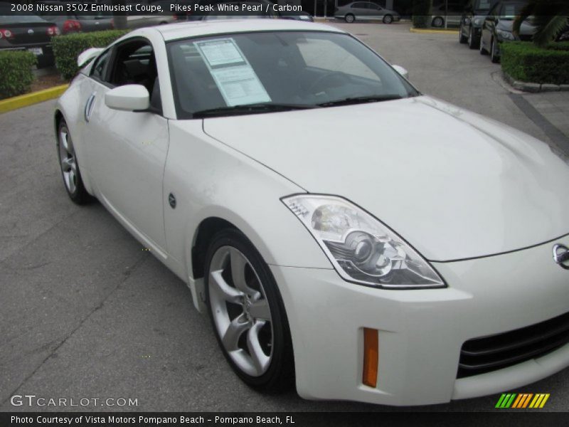 Pikes Peak White Pearl / Carbon 2008 Nissan 350Z Enthusiast Coupe