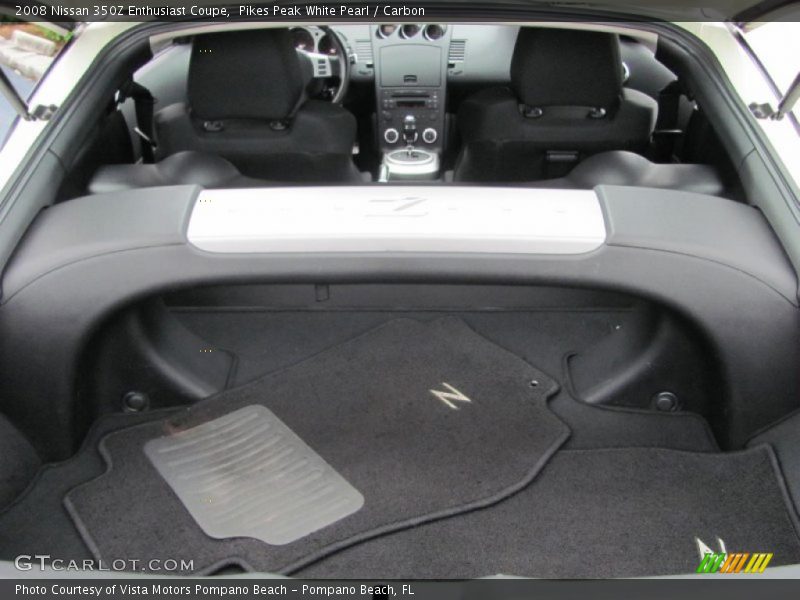 Pikes Peak White Pearl / Carbon 2008 Nissan 350Z Enthusiast Coupe