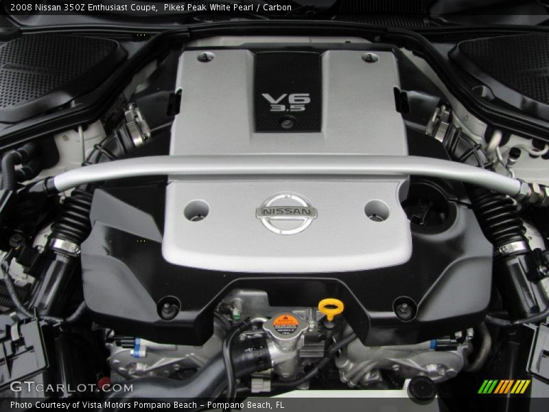 Pikes Peak White Pearl / Carbon 2008 Nissan 350Z Enthusiast Coupe