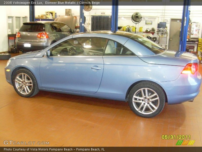 Eismeer Blue Metallic / Cornsilk Beige 2008 Volkswagen Eos Lux