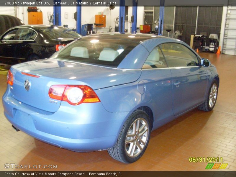 Eismeer Blue Metallic / Cornsilk Beige 2008 Volkswagen Eos Lux