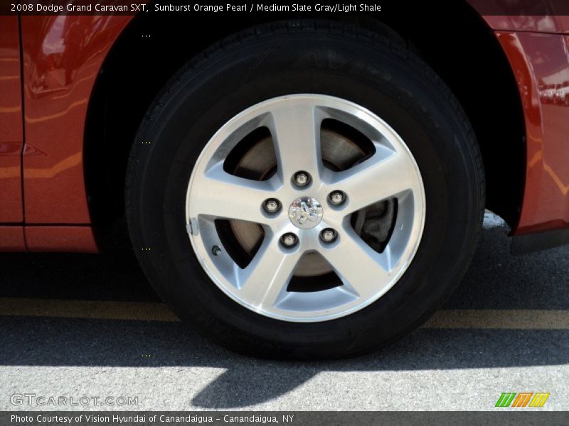 Sunburst Orange Pearl / Medium Slate Gray/Light Shale 2008 Dodge Grand Caravan SXT