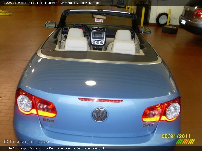 Eismeer Blue Metallic / Cornsilk Beige 2008 Volkswagen Eos Lux