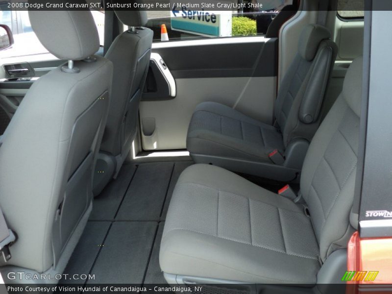Sunburst Orange Pearl / Medium Slate Gray/Light Shale 2008 Dodge Grand Caravan SXT