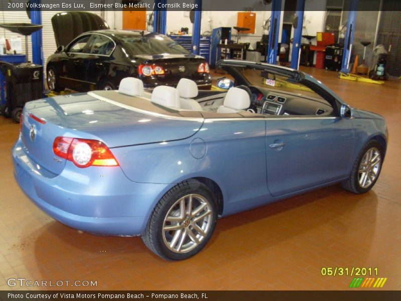 Eismeer Blue Metallic / Cornsilk Beige 2008 Volkswagen Eos Lux