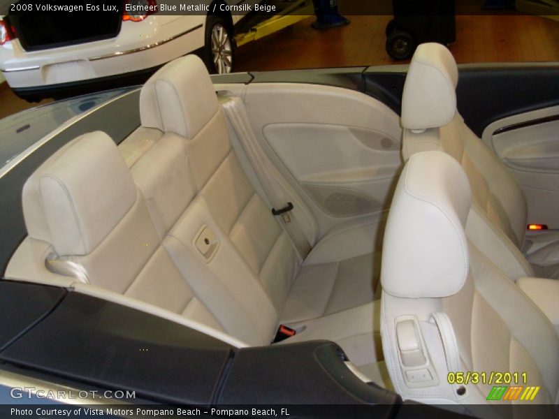 Eismeer Blue Metallic / Cornsilk Beige 2008 Volkswagen Eos Lux