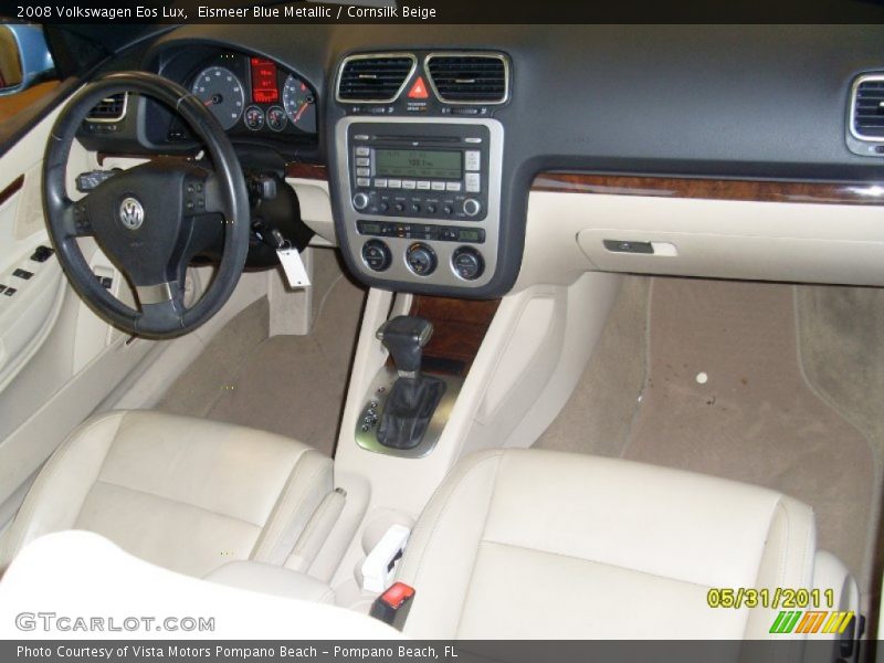 Eismeer Blue Metallic / Cornsilk Beige 2008 Volkswagen Eos Lux