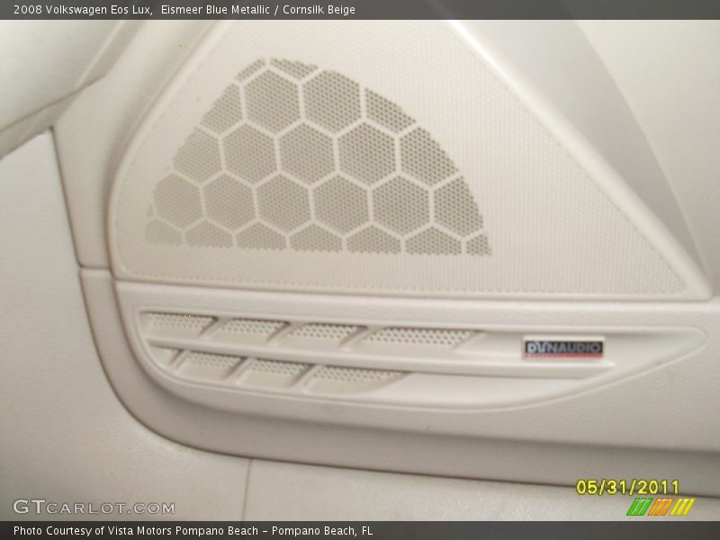 Eismeer Blue Metallic / Cornsilk Beige 2008 Volkswagen Eos Lux