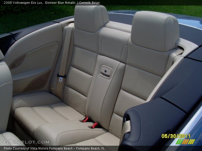 Eismeer Blue Metallic / Cornsilk Beige 2008 Volkswagen Eos Lux