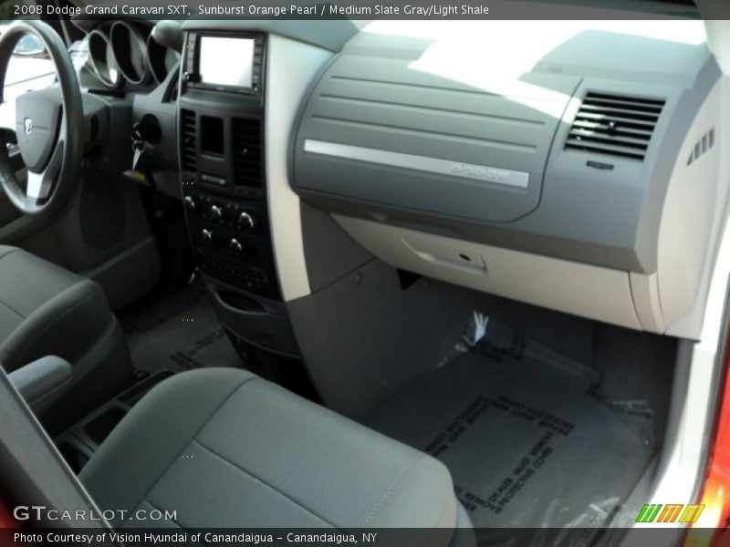 Sunburst Orange Pearl / Medium Slate Gray/Light Shale 2008 Dodge Grand Caravan SXT
