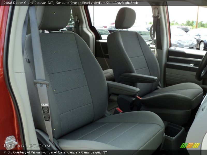 Sunburst Orange Pearl / Medium Slate Gray/Light Shale 2008 Dodge Grand Caravan SXT