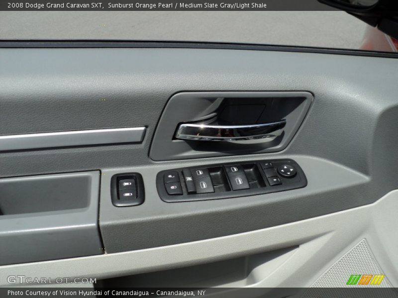 Sunburst Orange Pearl / Medium Slate Gray/Light Shale 2008 Dodge Grand Caravan SXT