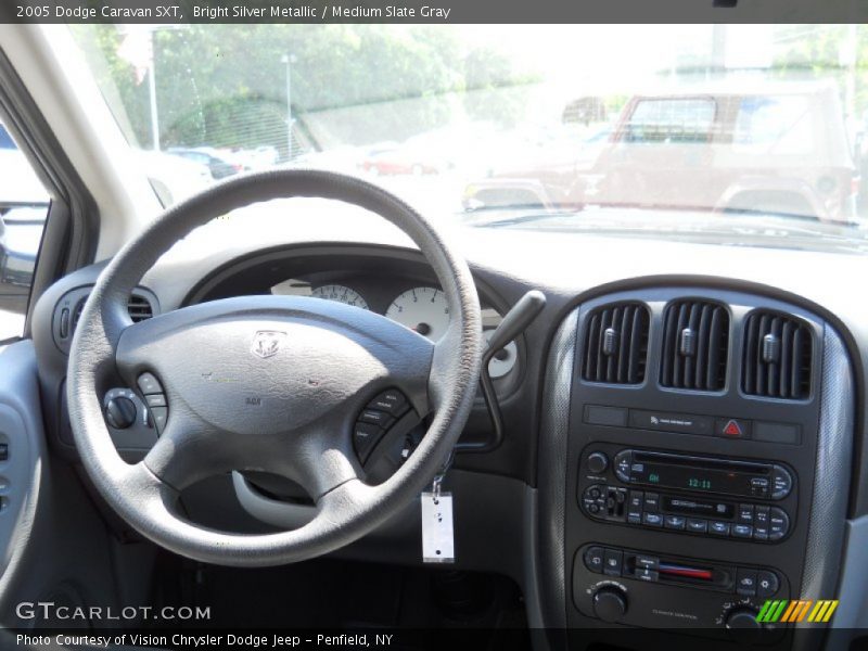 Bright Silver Metallic / Medium Slate Gray 2005 Dodge Caravan SXT