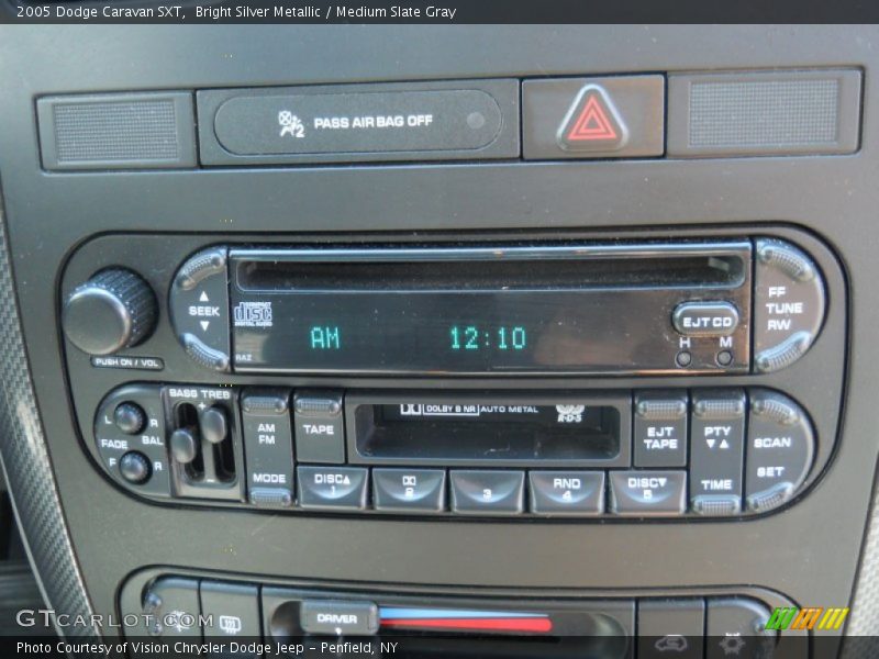 Controls of 2005 Caravan SXT