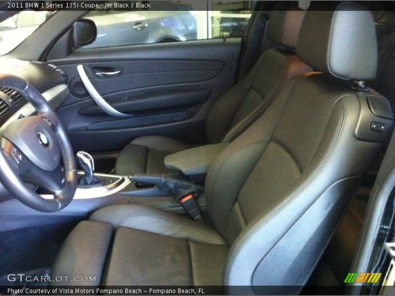  2011 1 Series 135i Coupe Black Interior