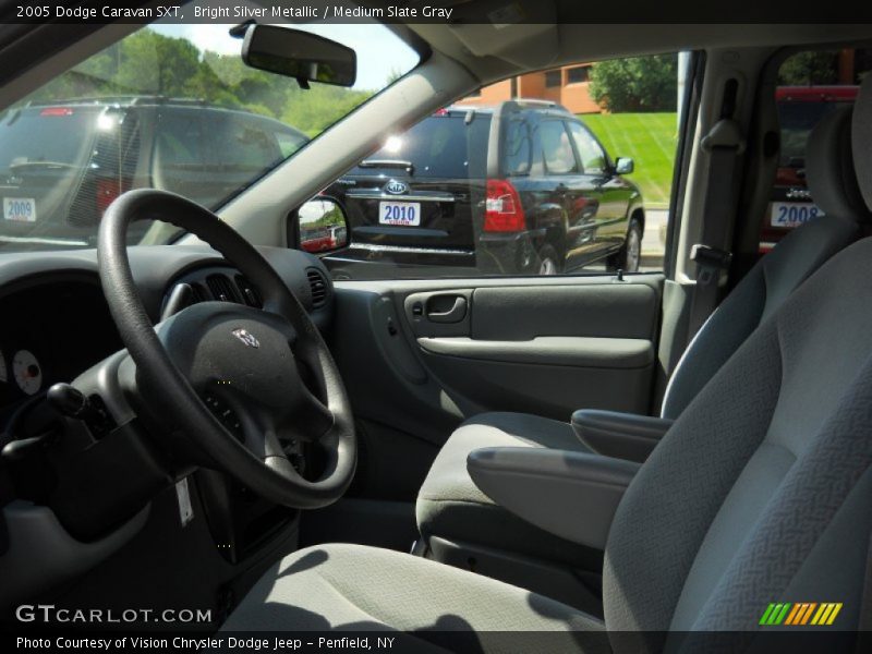 Bright Silver Metallic / Medium Slate Gray 2005 Dodge Caravan SXT
