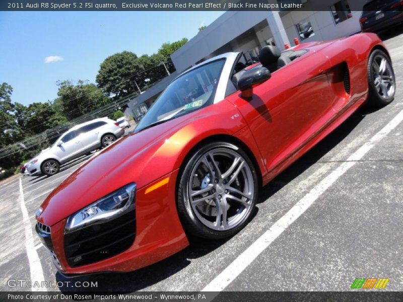 Exclusive Volcano Red Pearl Effect / Black Fine Nappa Leather 2011 Audi R8 Spyder 5.2 FSI quattro