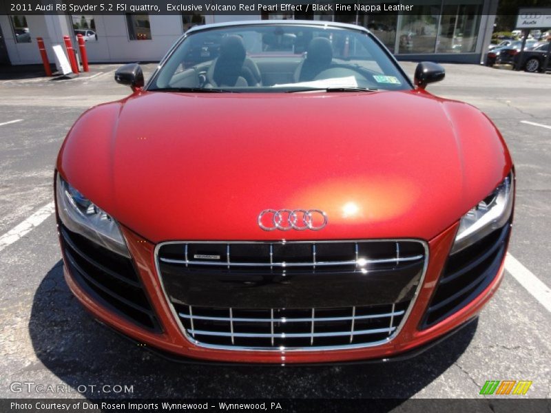  2011 R8 Spyder 5.2 FSI quattro Exclusive Volcano Red Pearl Effect
