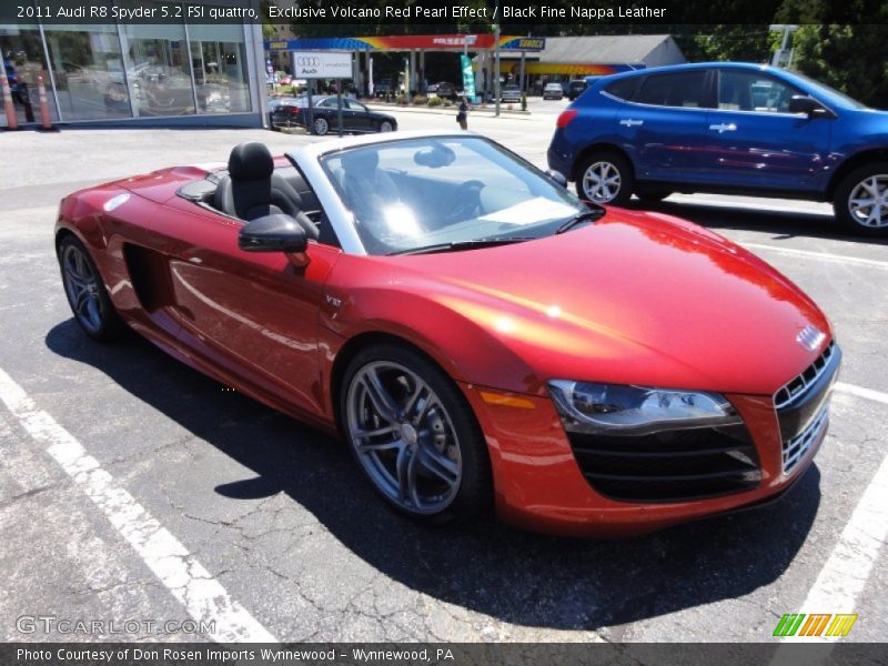  2011 R8 Spyder 5.2 FSI quattro Exclusive Volcano Red Pearl Effect