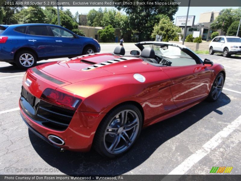  2011 R8 Spyder 5.2 FSI quattro Exclusive Volcano Red Pearl Effect