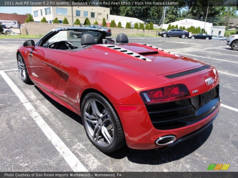  2011 R8 Spyder 5.2 FSI quattro Exclusive Volcano Red Pearl Effect