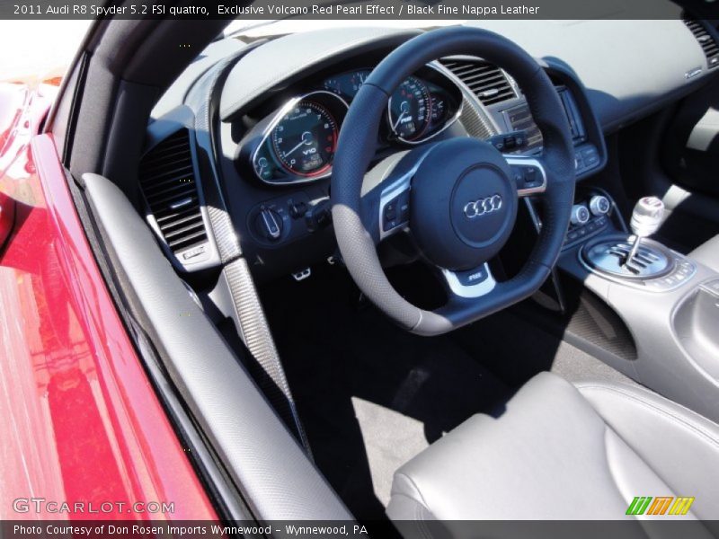 Exclusive Volcano Red Pearl Effect / Black Fine Nappa Leather 2011 Audi R8 Spyder 5.2 FSI quattro