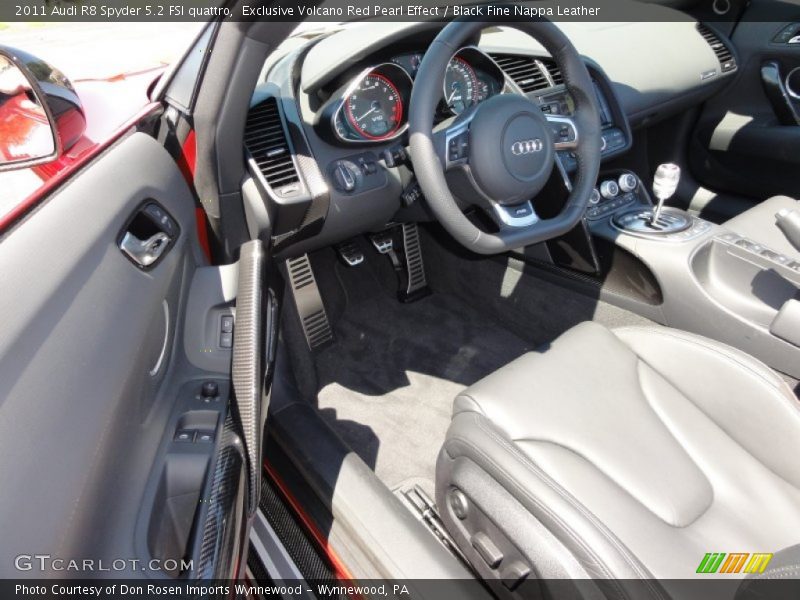 Exclusive Volcano Red Pearl Effect / Black Fine Nappa Leather 2011 Audi R8 Spyder 5.2 FSI quattro