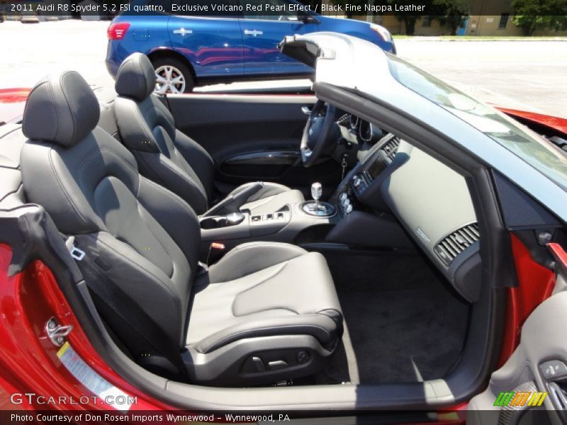  2011 R8 Spyder 5.2 FSI quattro Black Fine Nappa Leather Interior