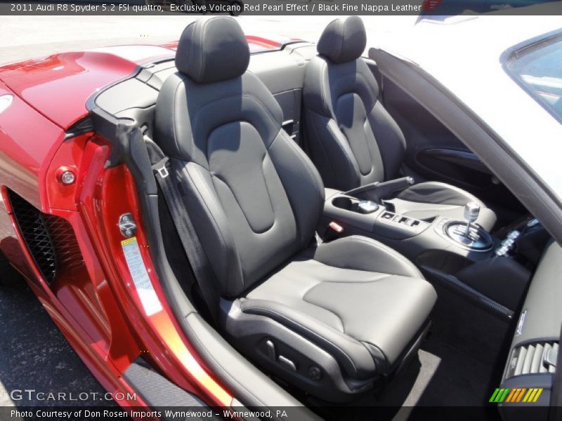  2011 R8 Spyder 5.2 FSI quattro Black Fine Nappa Leather Interior