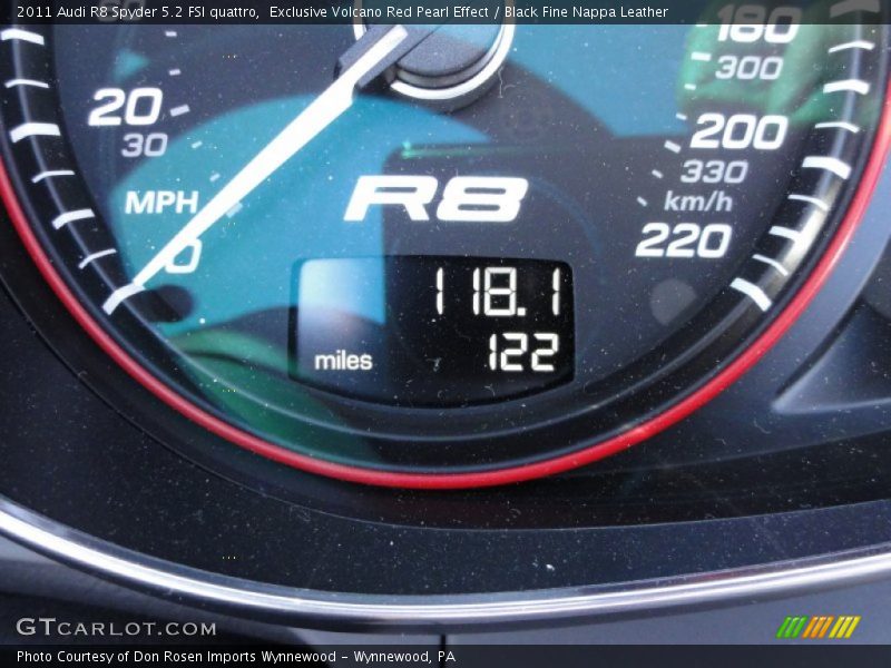  2011 R8 Spyder 5.2 FSI quattro Spyder 5.2 FSI quattro Gauges