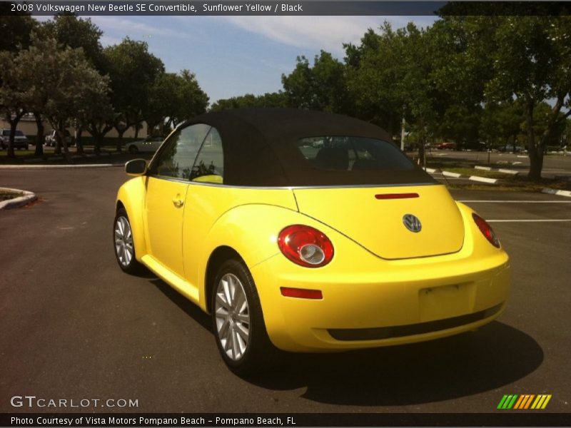 Sunflower Yellow / Black 2008 Volkswagen New Beetle SE Convertible