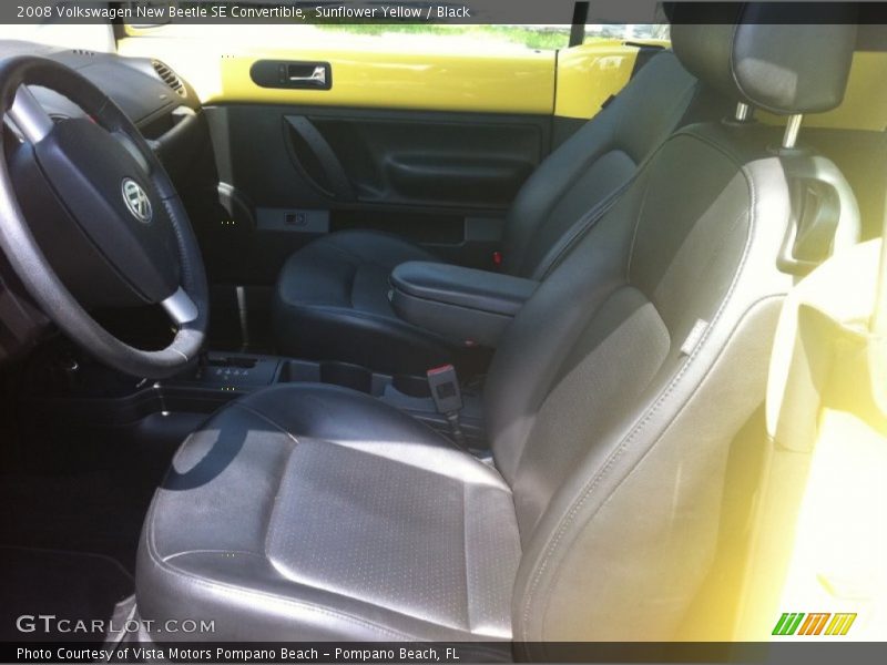 Sunflower Yellow / Black 2008 Volkswagen New Beetle SE Convertible