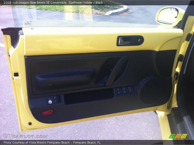 Sunflower Yellow / Black 2008 Volkswagen New Beetle SE Convertible