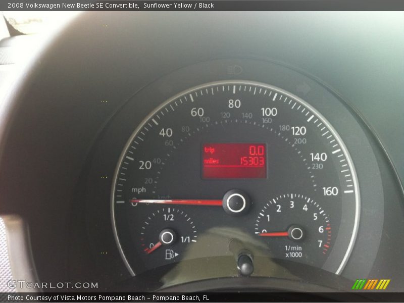 Sunflower Yellow / Black 2008 Volkswagen New Beetle SE Convertible