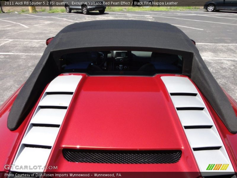  2011 R8 Spyder 5.2 FSI quattro Exclusive Volcano Red Pearl Effect