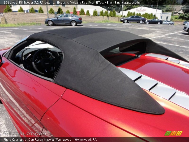 Exclusive Volcano Red Pearl Effect / Black Fine Nappa Leather 2011 Audi R8 Spyder 5.2 FSI quattro