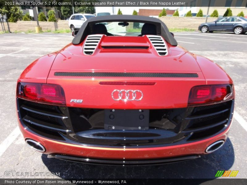  2011 R8 Spyder 5.2 FSI quattro Exclusive Volcano Red Pearl Effect