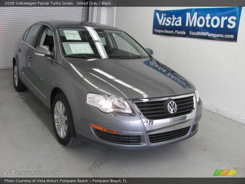 United Gray / Black 2008 Volkswagen Passat Turbo Sedan