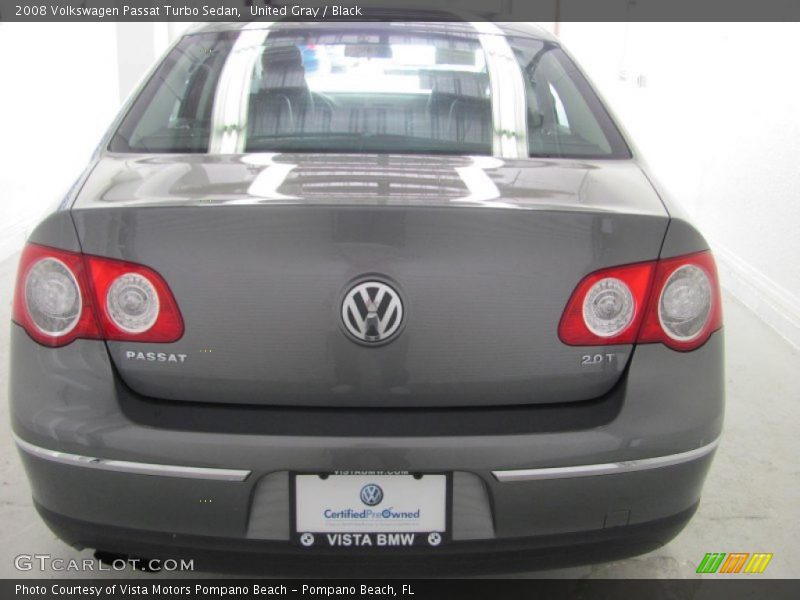 United Gray / Black 2008 Volkswagen Passat Turbo Sedan